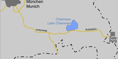 Քարտեզ ofmunich լճերի 