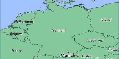 Մյունխեն, Գերմանիա քարտեզի վրա